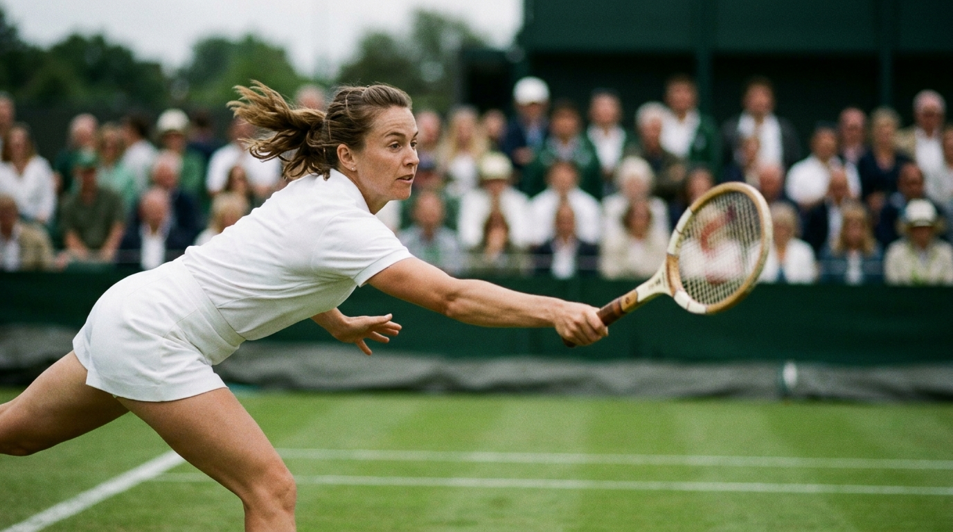 Tennis player in action — Wimbledon and Grand Slam sports intelligence